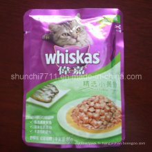 Emballage en plastique Sac à vide pour aliments pour chats